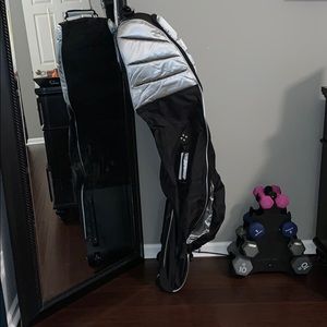 Golf clubs travel roller bag